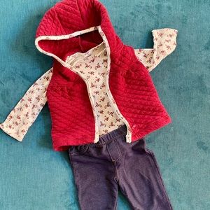 Carter’s baby girl 3-piece vest set